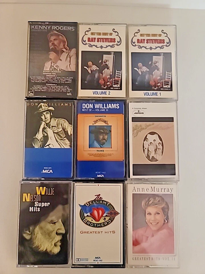 greatest hits cassette tapes Lot Willie Nelson, Ray Stevens, Don Williams - Image 2 of 3