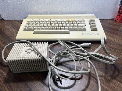 COMMODORE C64 C64C Vintage Personal Computer With Power Supply - Tested 100%