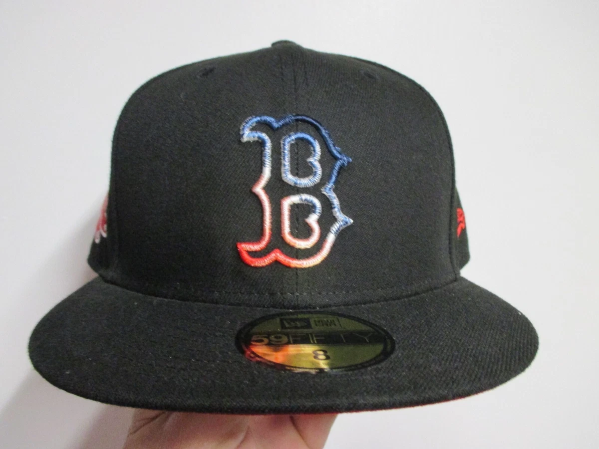 BOSTON RED SOX NEW ERA (5950) (GRADIENT) FITTED BASEBALL HAT (8) NWT NAVY RARE