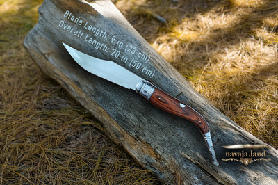 9'' Steel Blade Giant Sevillian Style Spanish Navaja Folding Knife w/ Ratchet