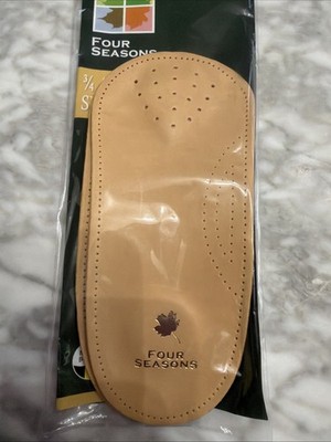 Four Seasons 3/4 Leather Foot Bed Arch Support Insole - Made in Germany