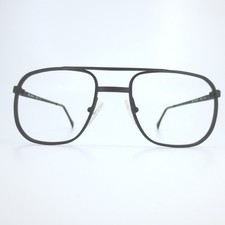 ArtCraft USA OP 52-18 Aviator Eyeglass Frames Matte Black Double Bridge 140mm