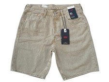 Levis Urban Outfitters 501 Mens Taupe Wash Lightweight 9" Denim Jean Shorts