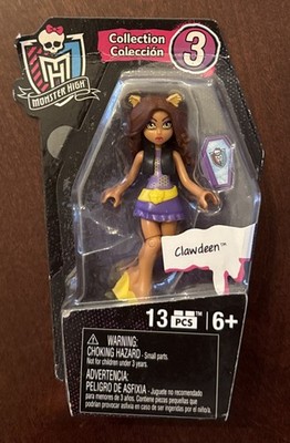 2015 Mega Bloks Monster High Collection 3 Clawdeen 13 PCs Mini Poseable Figure