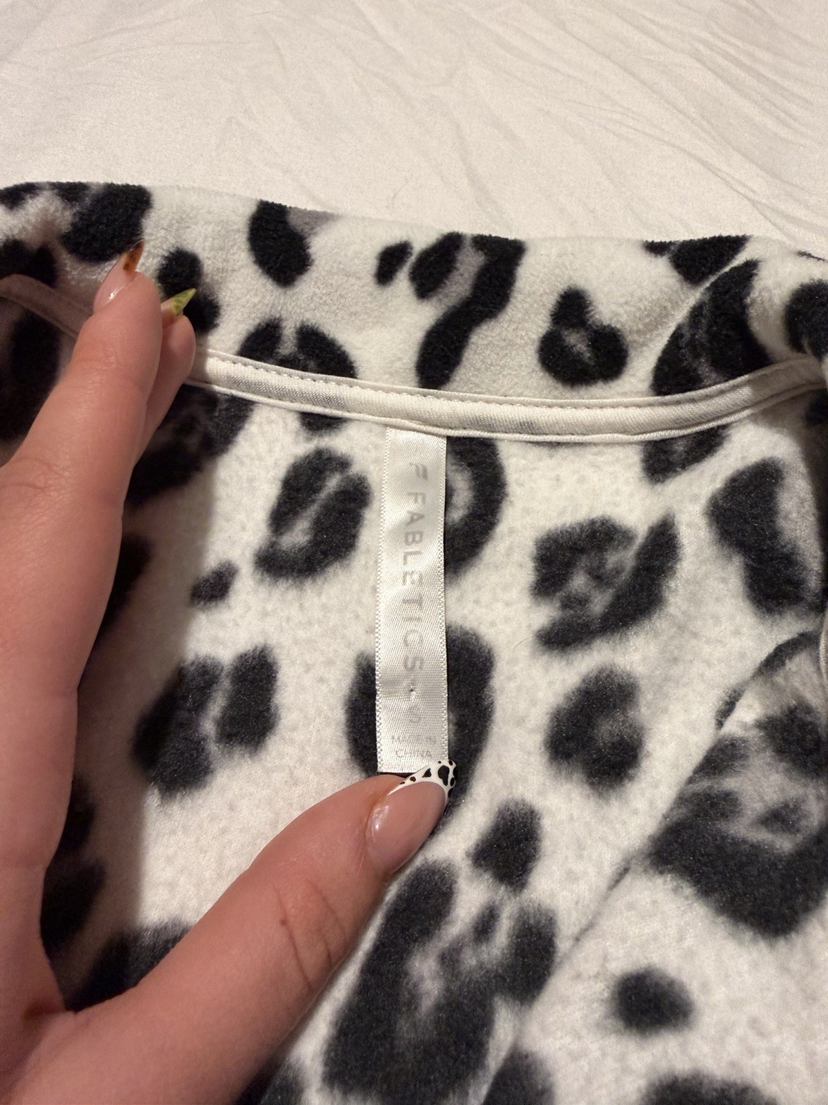 Fabletics Women's Leopard Print Collared Zip Jack… - image 4