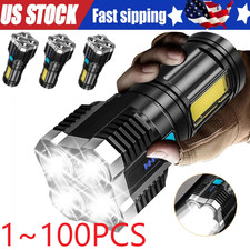 Super Bright LED Torch Flashlight Tactical Camping Outdoor Lamp USB Rechargeable