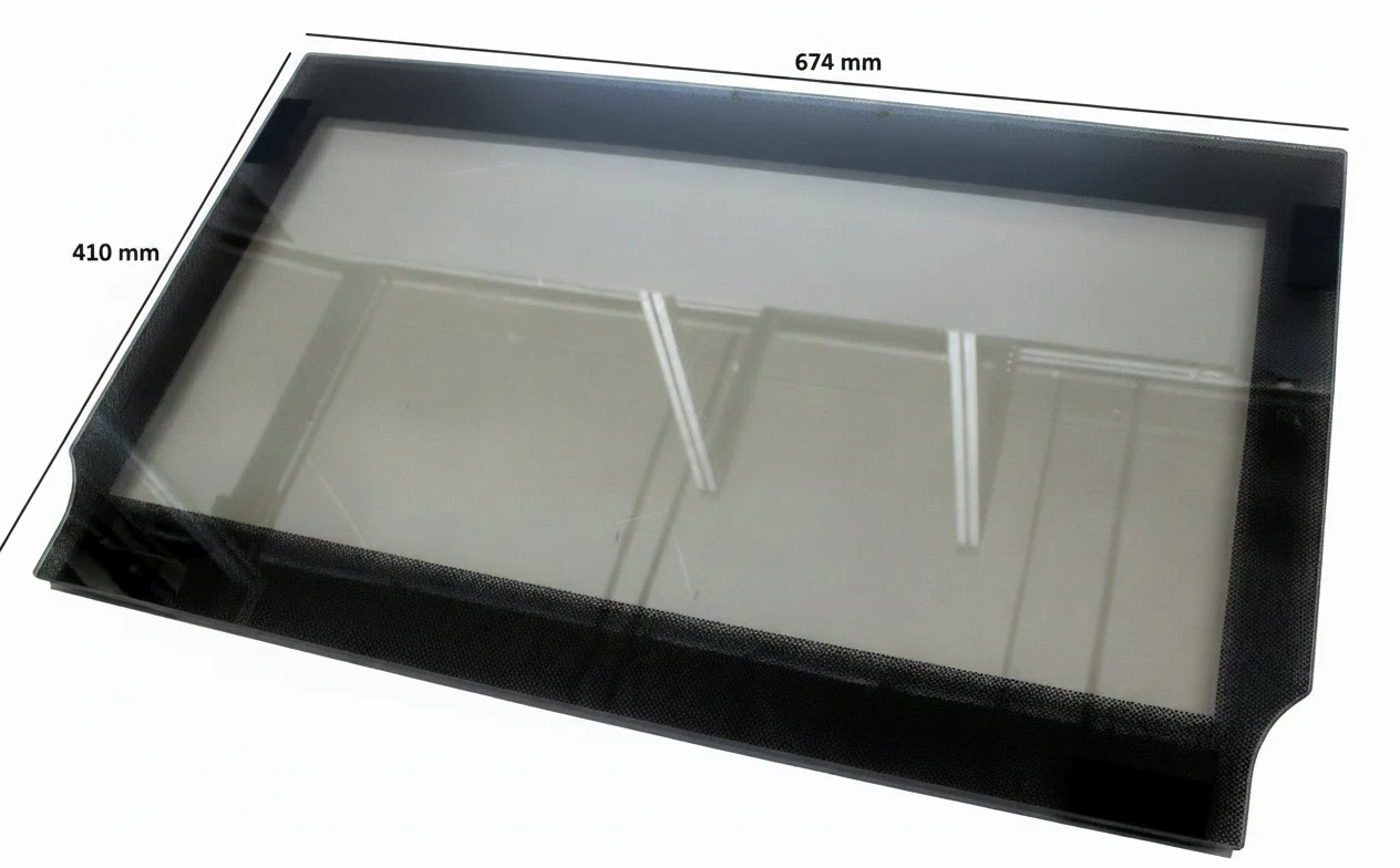 GENUINE SMEG OVEN INNER GLASS DOOR ASSEMBLY 674MM X 410MM SF9800PRO