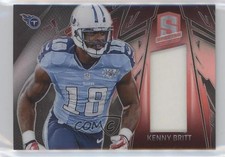 2013 Panini Spectra Materials Red 14/25 Kenny Britt #46 0s3