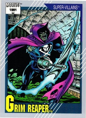 Grim Reaper Super-Villains 1991 Marvel Entertainment Trading Card