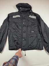 Vintage BMW Motorrad AirFlow-2 Reflective Motorcycle Jacket Black Men's XL