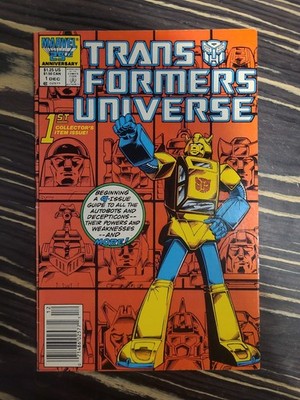 Transformers Universe 1st Issue Marvel Comics 1986 Newsstand 