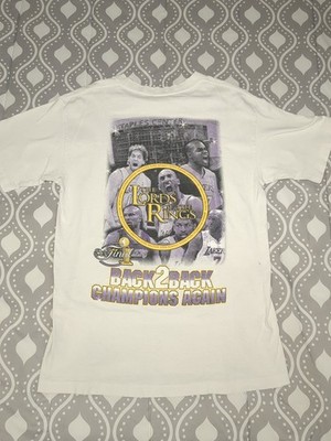 Vintage Los Angeles Lakers Lord Of The Rings Medium Shirt Kobe Bryant Y2K 