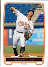 2012 Bowman Draft Picks & Prospects - Draft Picks Branden Kline #BDPP37 NM