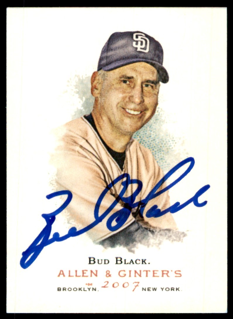 Bud Black 2007 Topps Allen & Ginter In Person #252 Auto San Diego Padres