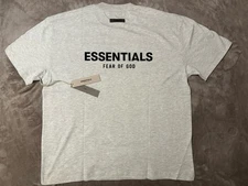 NEW Fear of God Essentials Light Oatmeal T-Shirt Size Large 100% Authentic✅