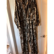 Vintage Walls Trebark Camo Hunting Coveralls Mens XL Made in USA Jumpsuit
