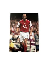 Dennis Bergkamp Hand Signed 16X12 Image - COA - Photo Proof