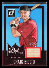 2016 Donruss Craig Biggio #BK-CB Bat Kings Red SN,MEM