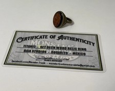 Titanic 1997 Authentic Relic Ring COA Leonardo DiCaprio James Cameron Rare | eBay US (Buy It Now)