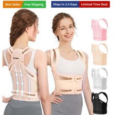 Back Brace Posture Corrector for Men  Women: Shoulder Straightener Adjustabl...