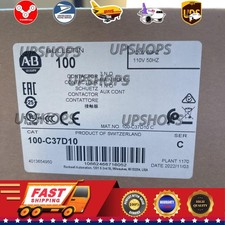 New AB 100-C37D10. CONTACTOR. 110-120VAC Allen-Bradley US Free Tax