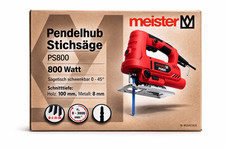 Meister M PS800 Pendelhub Stichsäge 800W 0-45° 100mm Holz Neu