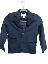 Boys Long Sleeve Blazer Special Occasion Size 6 Blue.
