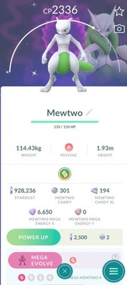 Pokemon Go shiny mewtwo - 1 Mil Startdust Tradr