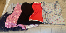 Lot Of 5 Girls Size 5-6x Dresses  One Short Romper. Multicolor  Various Brands