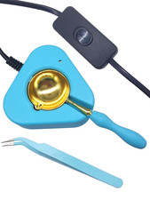Wax Seal Warmer Wax Seal Kit with Spoon and Tweezers, Great Tool for Melting Sea