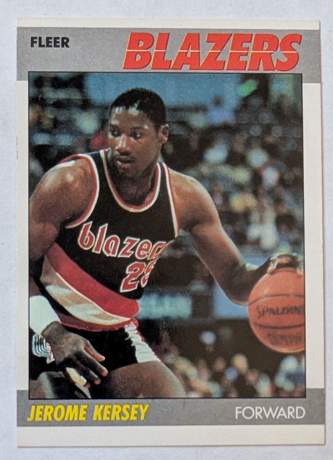 Jerome Kersey RC 1987-88 Fleer #60 Portland Trail Blazers Basketball Card