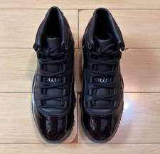 🎐 CDG Nike Air Jordan 11 Triple Black Glossy Patent High Top Men's Shoes