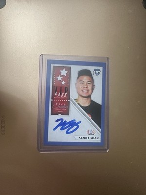2021 TRU Creator VIP Pass #252 Kenny Chao Auto Autograph RC Rookie Blue