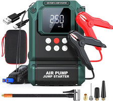 Car Jump Starter Air Compressor 2000A 12V Portable Battery Booster Tire Inflator