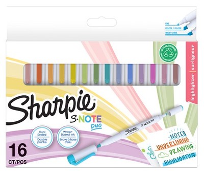 Sharpie Kreativ-Marker S-NOTE DUO 16er Blisterkarte