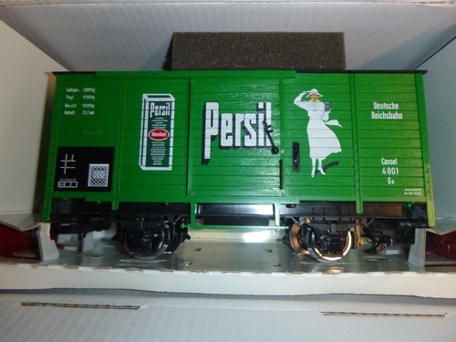 LGB 46356 Persil® vagón de mercancías modelo de tren escala G 46356 ruedas de acero (art.B) | Condition: Gebraucht