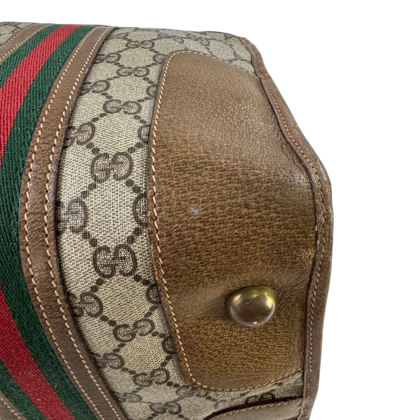 Gucci Vintage Monogram Sherry Line Travel Bag thumbnail 12