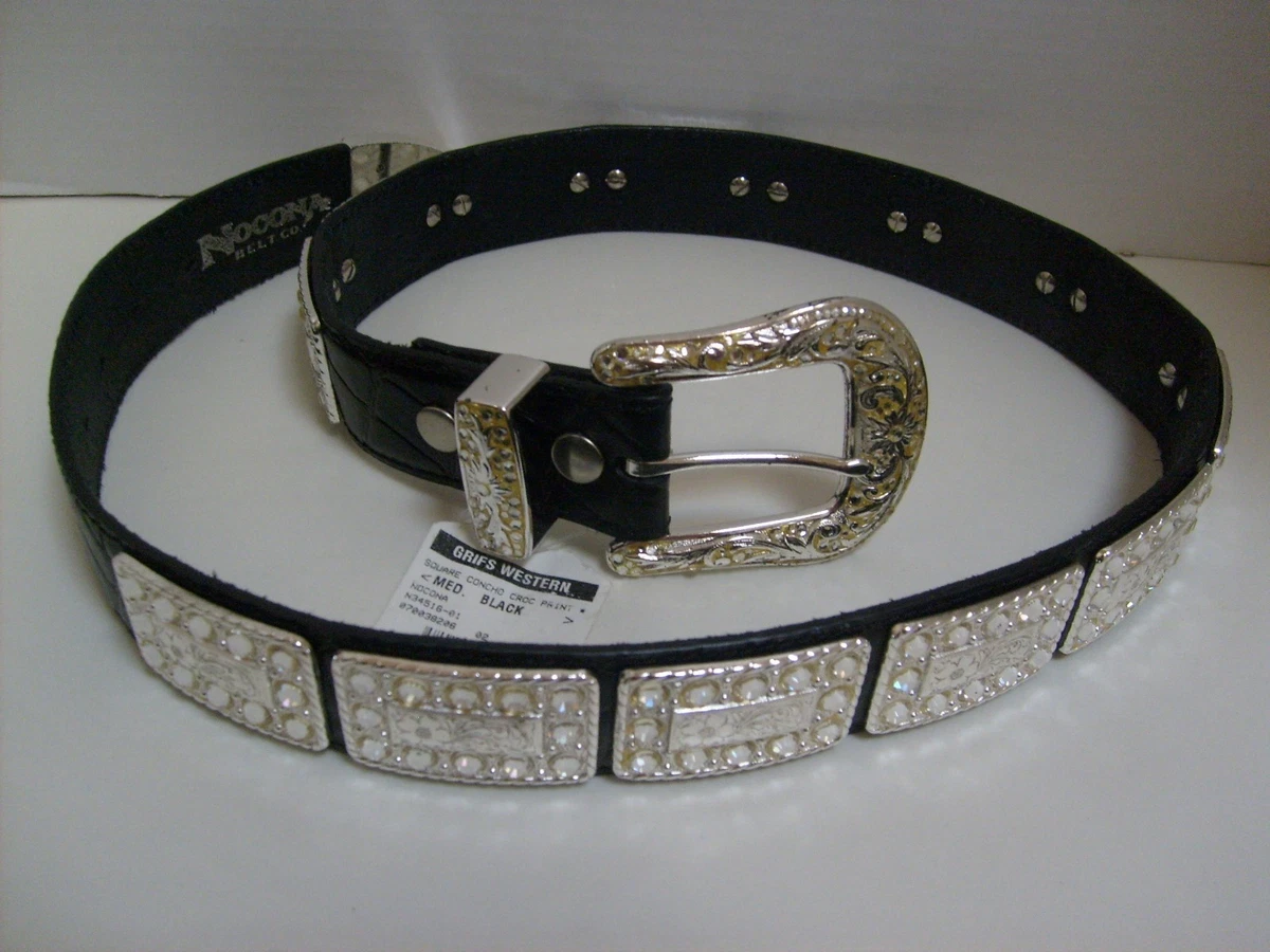 VTG Korean Concho Belt M-L Silver Tone Floral Disc Wire Statement Asian Western Western Women main image 4