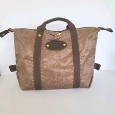 Borsa da viaggio in nylon modello quaglia borbonese shopping designer marrone Italia