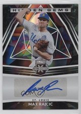 2022 Panini Elite Extra Edition Hidden Gems Black Max Rajcic #HG-MR Auto 19ed