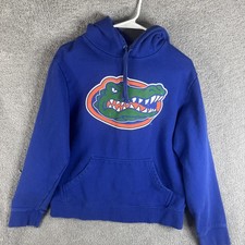 Florida Gators Hoodie Sweatshirt Mens Medium Blue NCAA Football Pullover Fleece