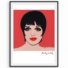 Andy Warhol Signed - Liza Minelli - Rare Print - Certificate. 