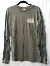 Overseas Adventure Travel Sir Edmund Hillary Club Men Olive Long Sleeve Tee Size