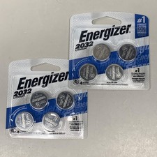 ENERGIZER 2 PACK, 8 Total Batteries 2032 Lithium Coin Battery for Key FOB 8511