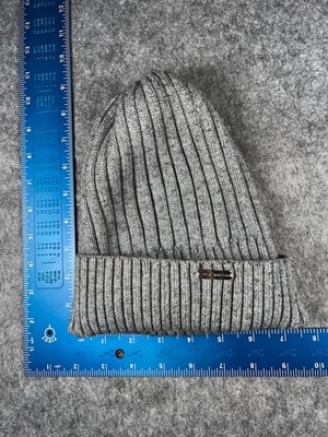 Steve Madden Beanie Toque Women One Size Gray Knit Rayon Blend Winter Snow Ski