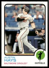 2022 Topps Heritage Austin Hays Baltimore Orioles #49