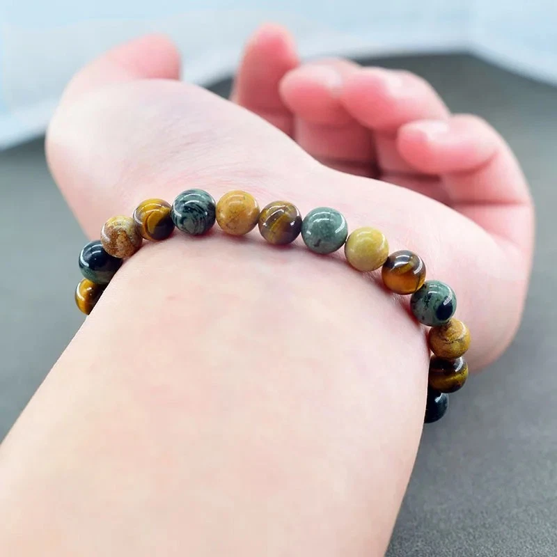 Sternzeichen Naturstein Stretch Armband Kugelarmband flexibel dehnbar 17-21 cm - Bild 3 von 4