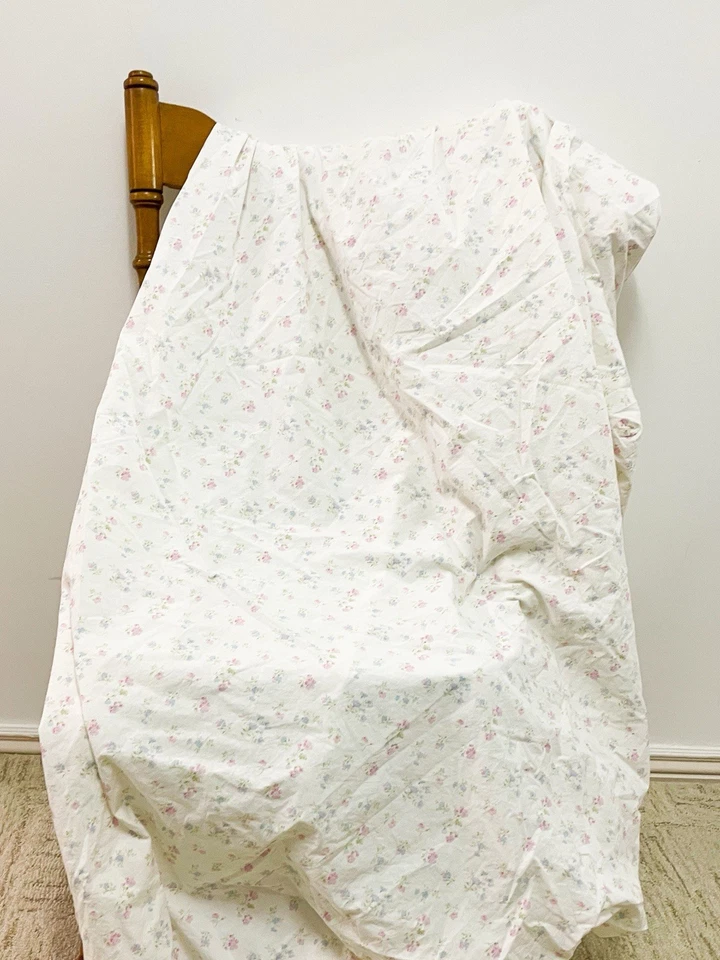 Rachel Ashwell Simply Shabby Chic ALGODÓN CARAMELO FLORAL Blanco Talla Completa Ajustado Foto 2 de 4