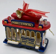 Ghirardelli Chocolate Cable Car Christmas Ornament San Francisco Free Shipping
