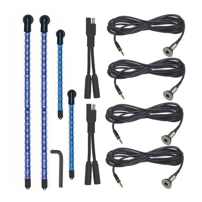 Yak-Power Complete LED Light Kit 4-Piece FUN Accessory (Blue)